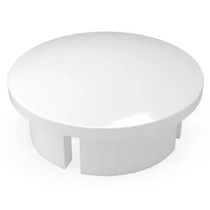 1 in. Internal PVC Dome Cap, Furniture Grade - White