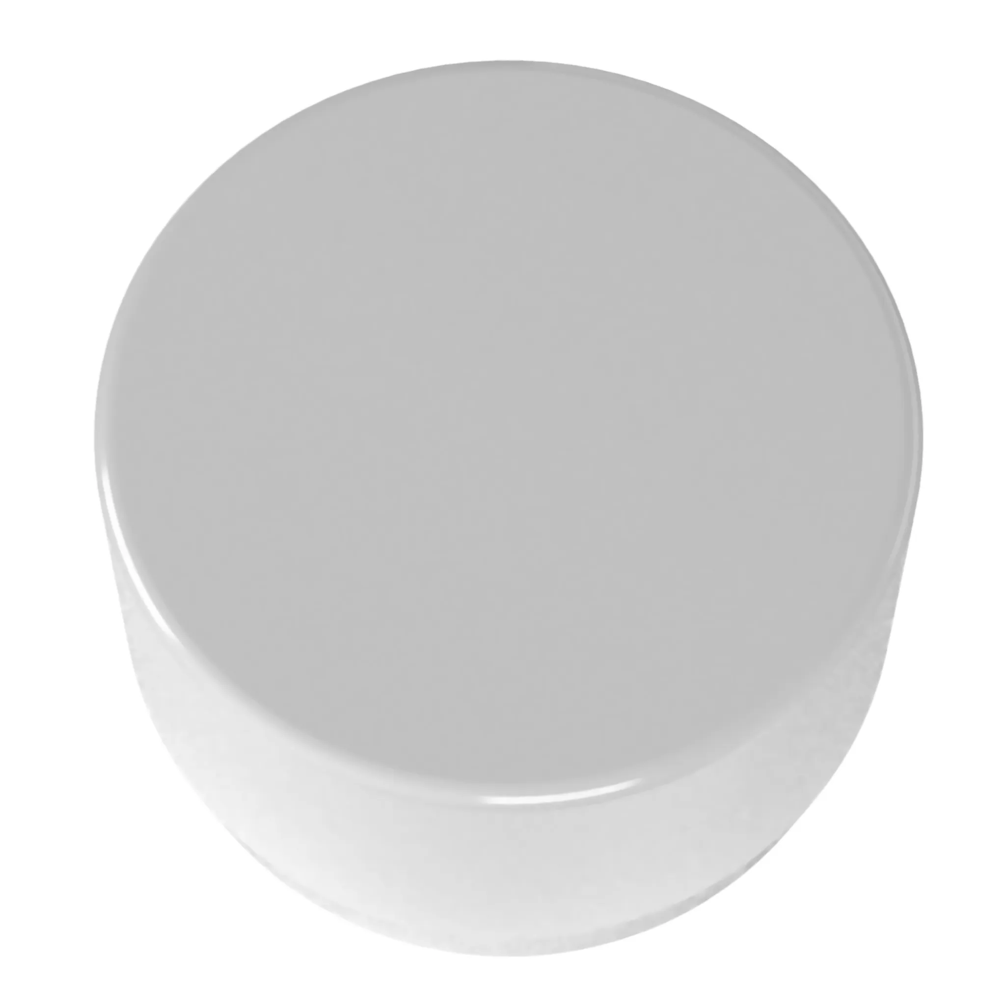 2 in. External Flat PVC End Cap, Furniture Grade - White