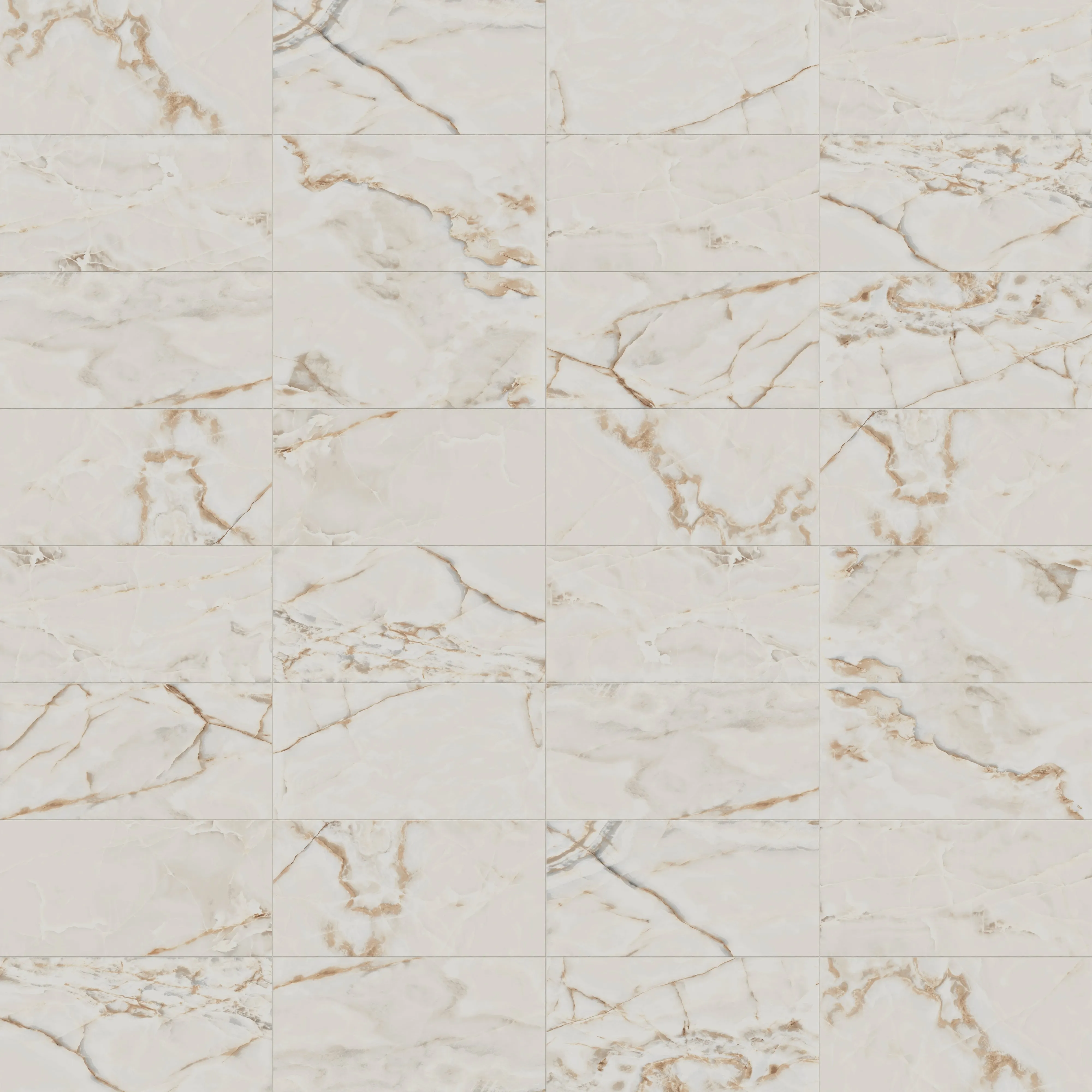 Astrid 24x48 Polished Porcelain Tile in Alabaster