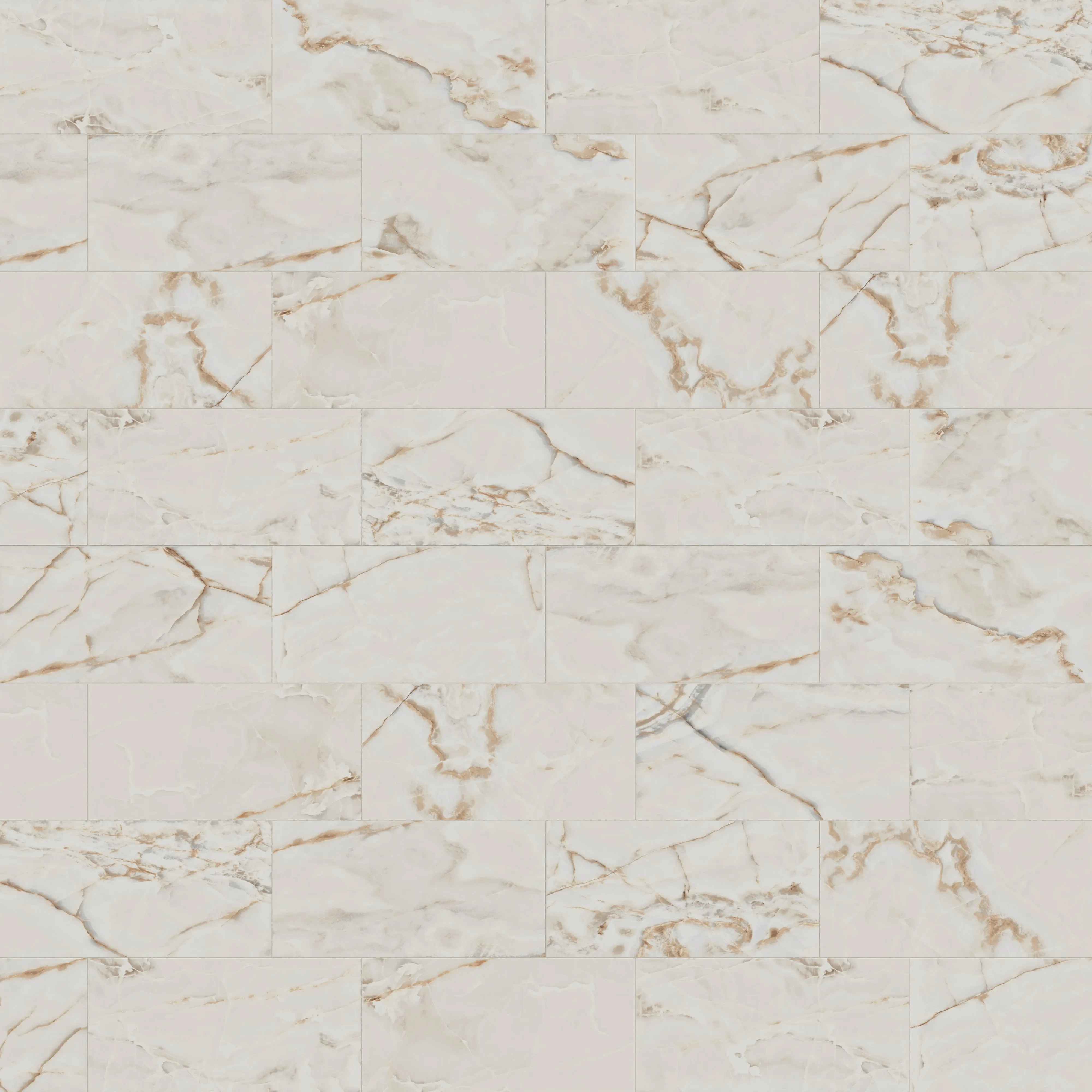 Astrid 24x48 Polished Porcelain Tile in Alabaster