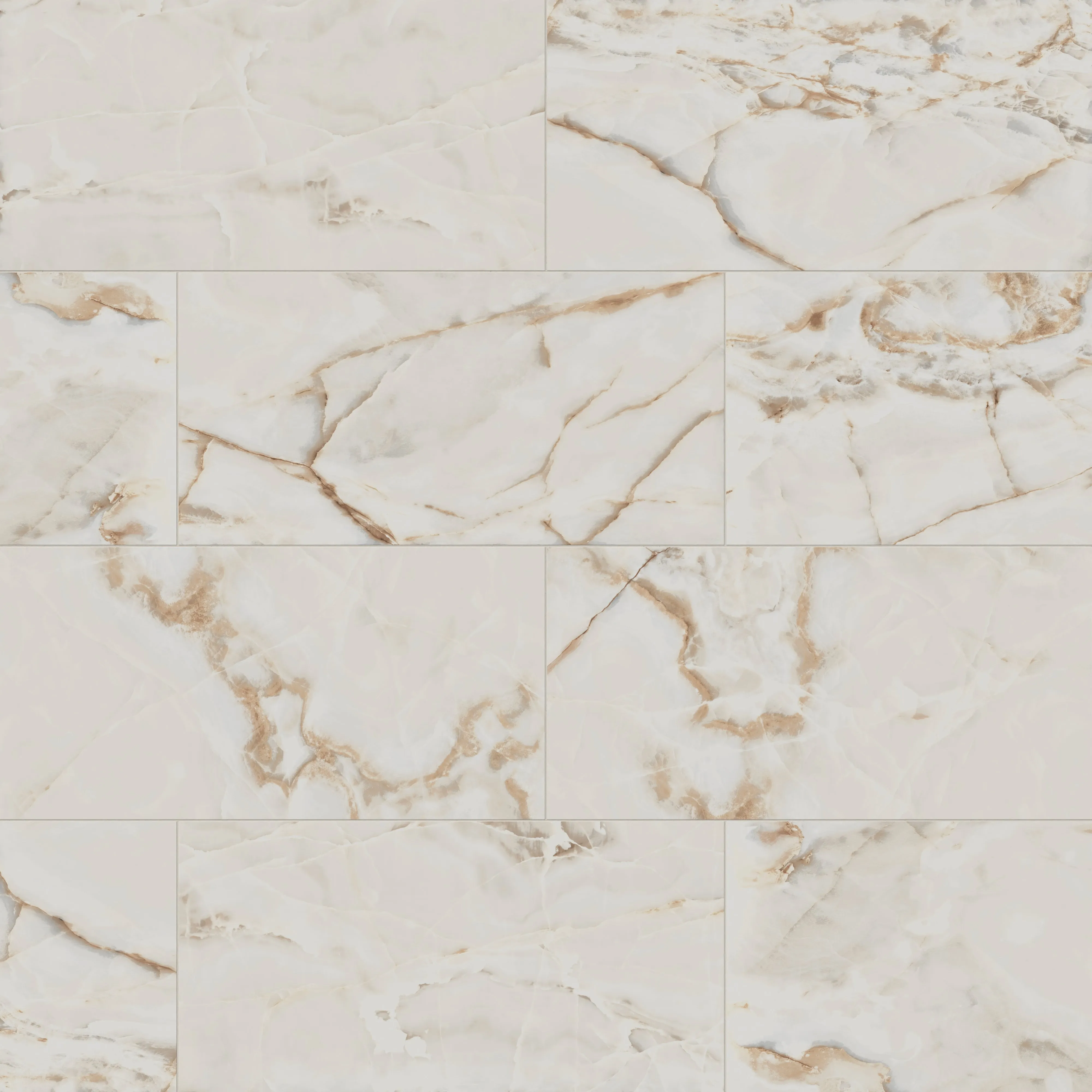 Astrid 24x48 Polished Porcelain Tile in Alabaster