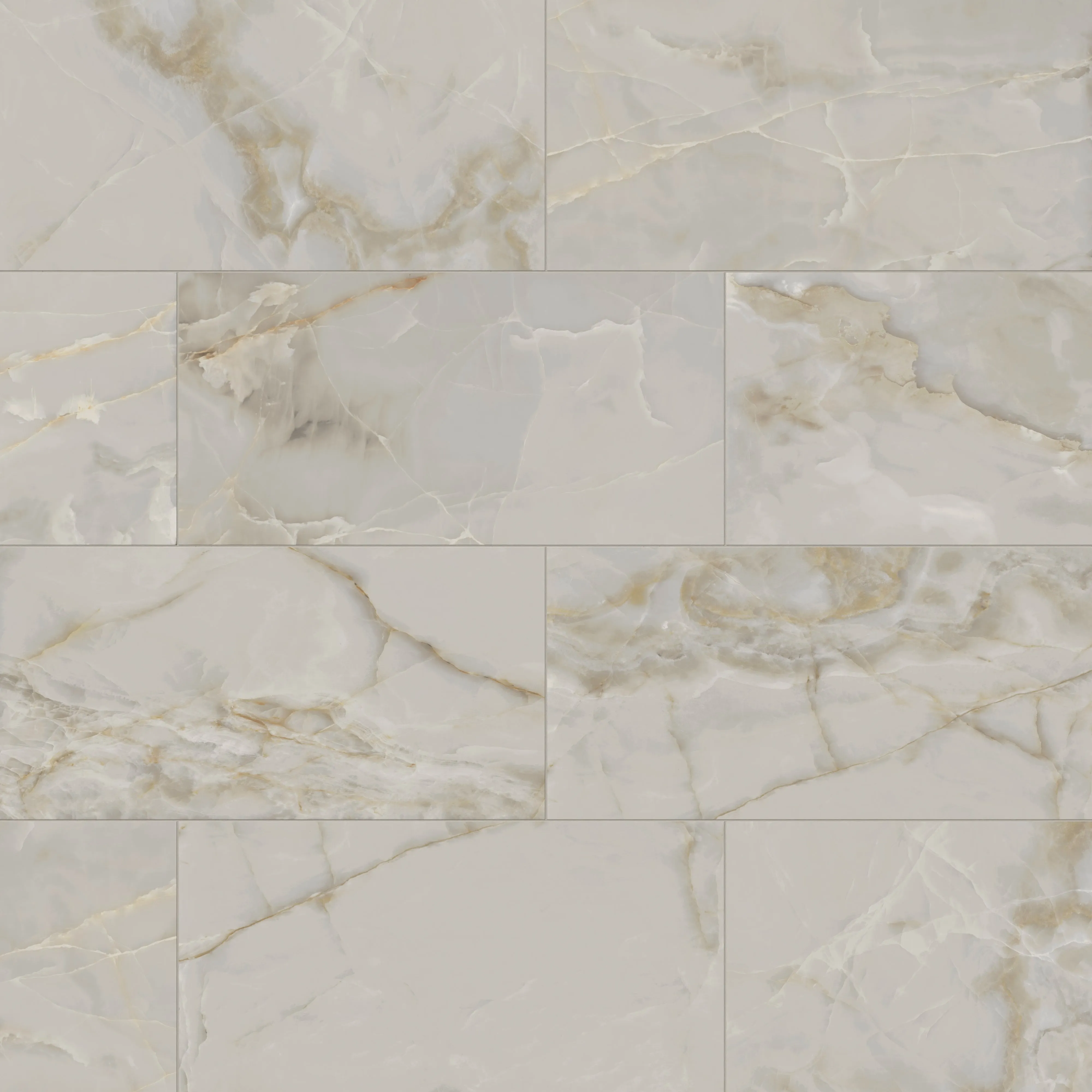 Astrid 24x48 Polished Porcelain Tile in Oyster