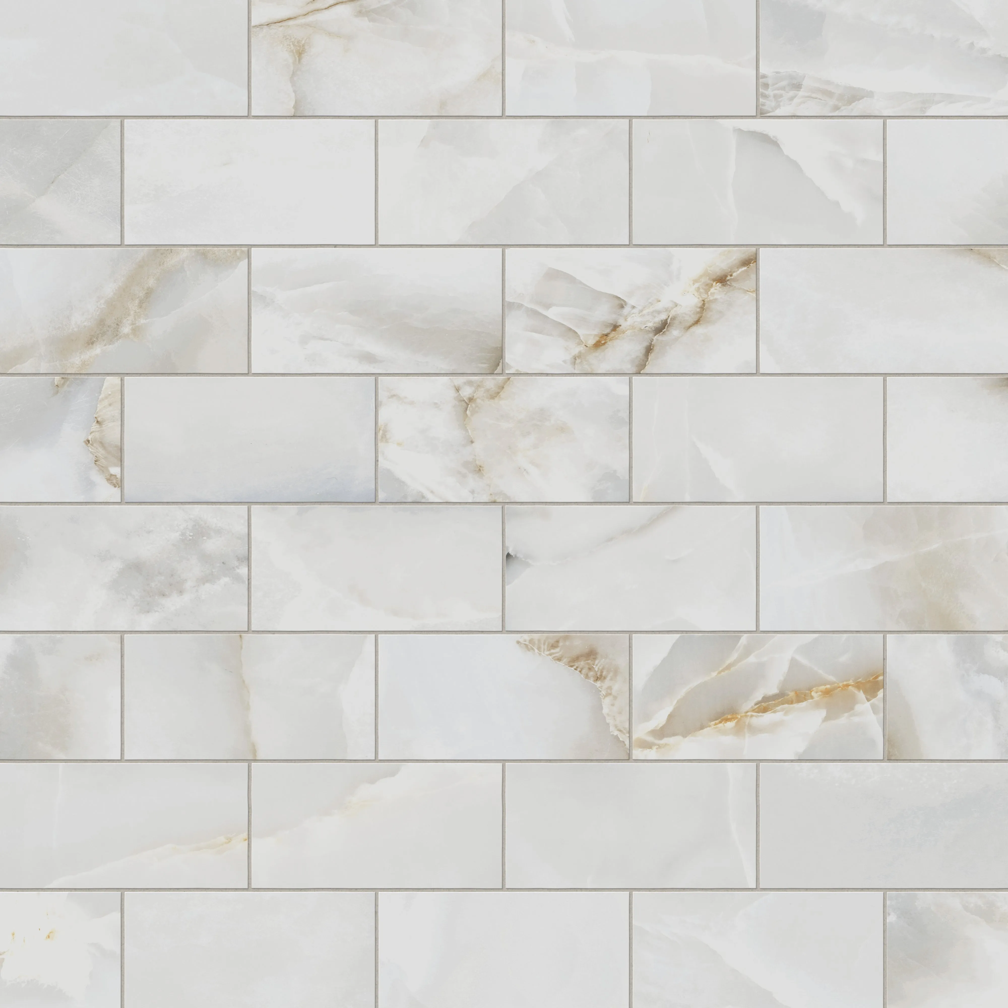 Astrid 3x6 Polished Porcelain Mosaic Tile in Pearl