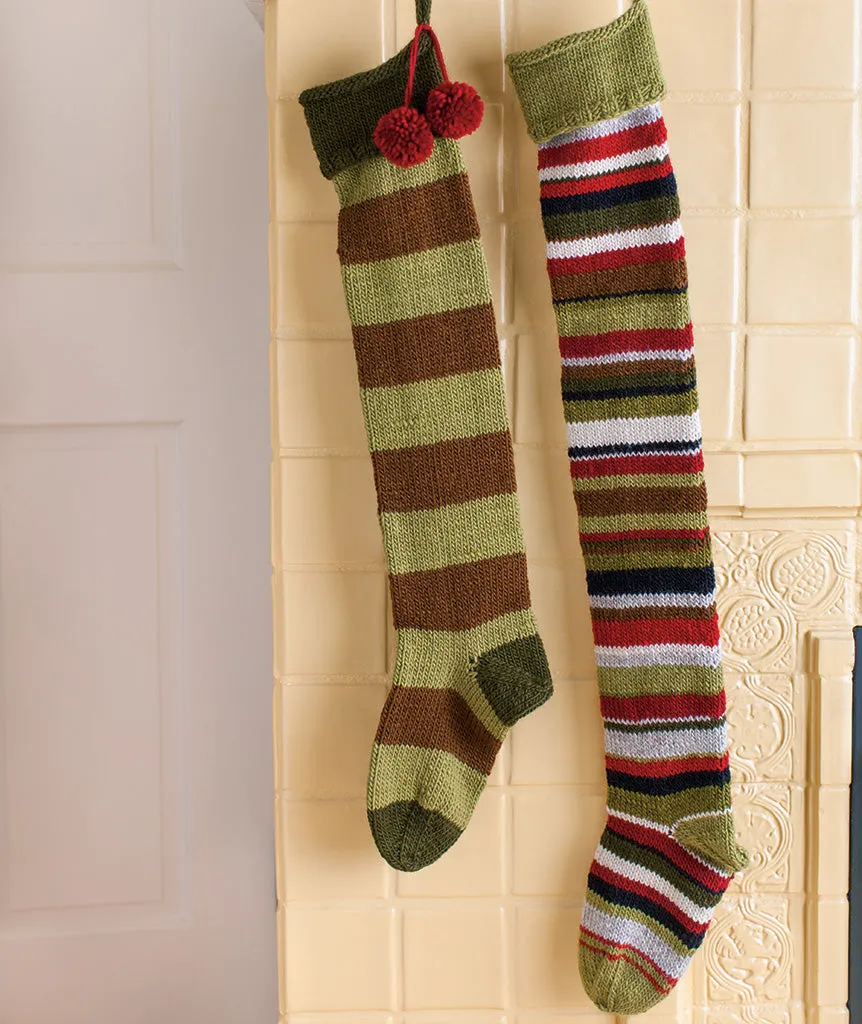 Basic Christmas Stockings Using Brown Sheep Lamb's Pride Worsted