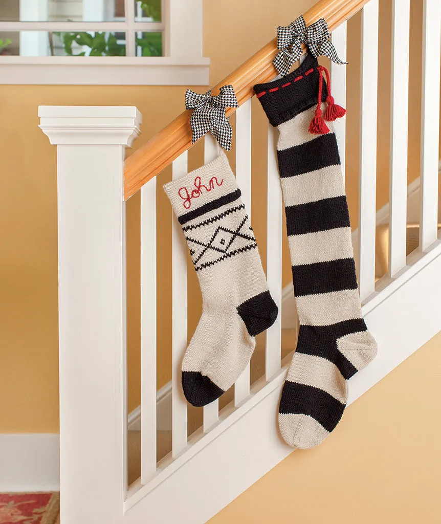 Basic Christmas Stockings Using Brown Sheep Lamb's Pride Worsted