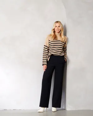 Black Palermo Wide Leg Pants 67976