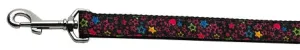 Black Star Nylon Dog Leash 3-8 Inch Wide 6ft Long