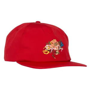 Blooming Nerm Nylon 5 Panel Snapback (Watermelon)