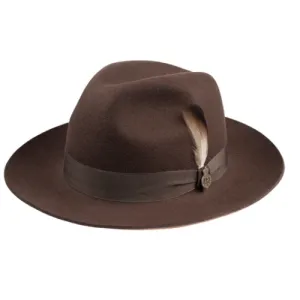 Christy's - Grosvenor Wool Felt Fedora - Brown