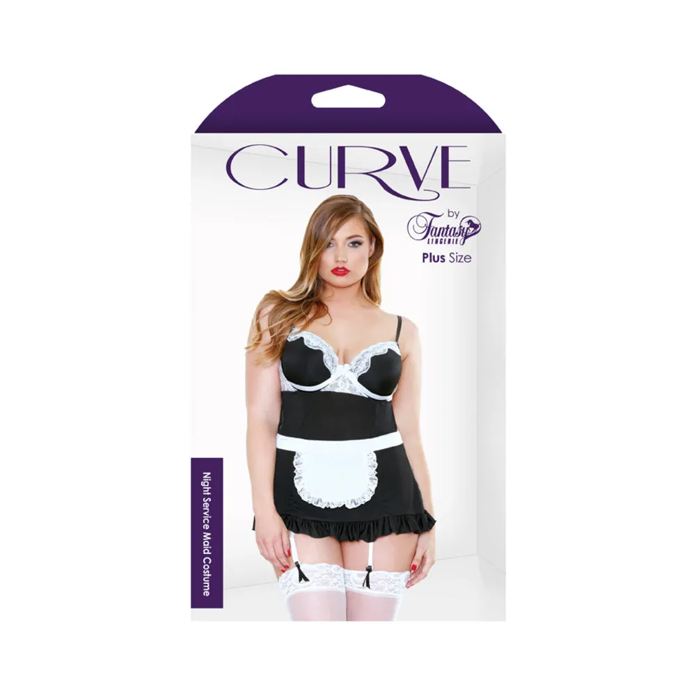 Curve Night Service Maid Bedroom Costume Panty 3X4X