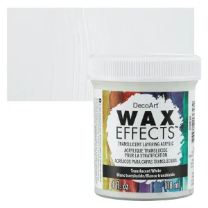 DecoArt WaxEffects Acrylics 4oz - Translucent White