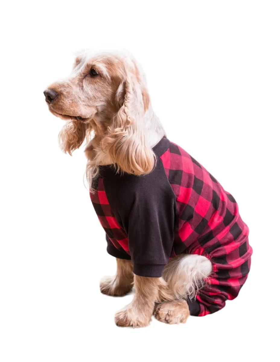 Dog Red & Black Plaid Pajamas