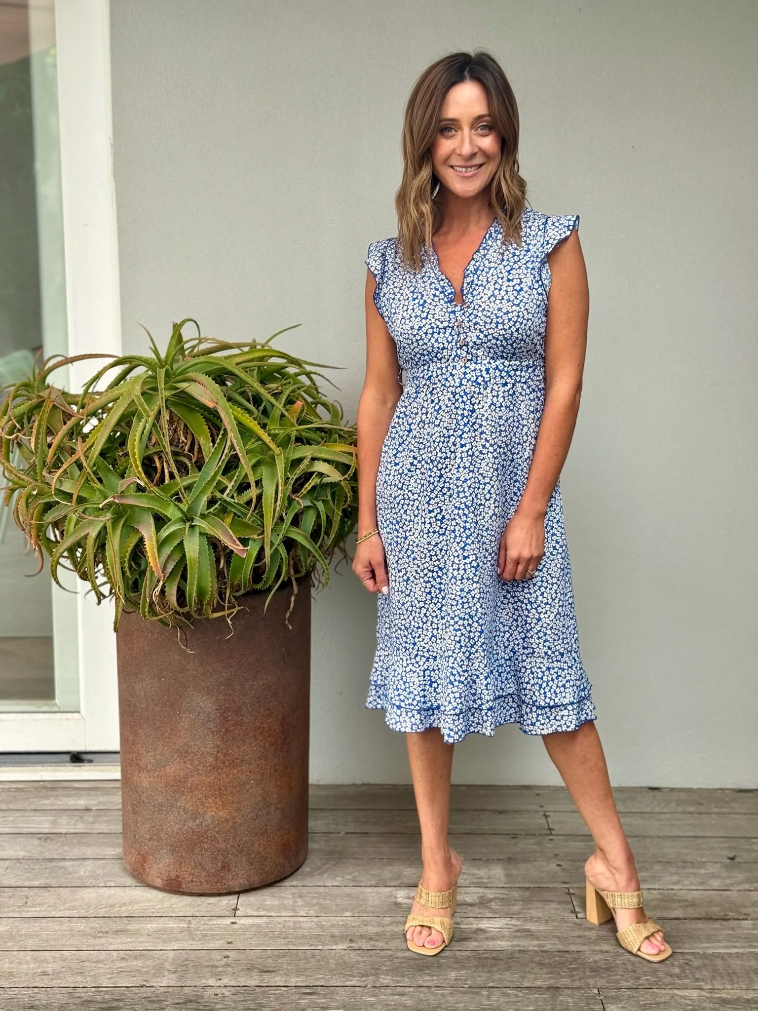 Eleanor Dress - Blue Floral