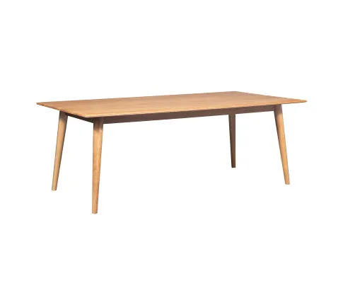 Emilio 210cm Dining Table Scandinavian Style Solid Ash Wood Oak