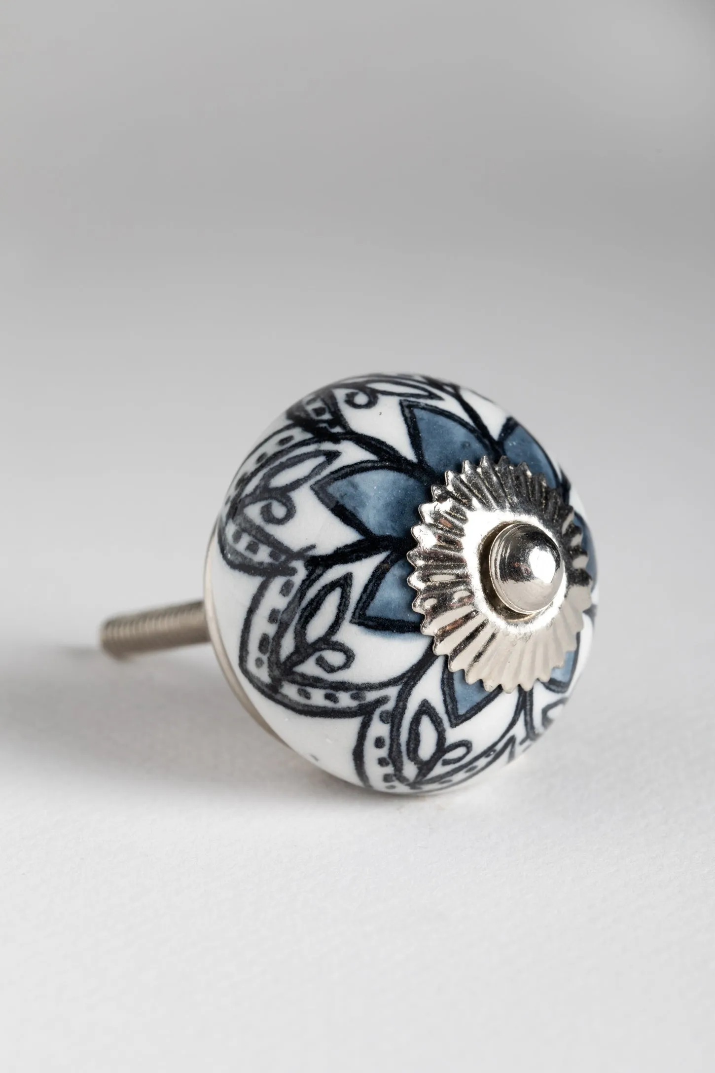 Floral Handpainted Ceramic Knob