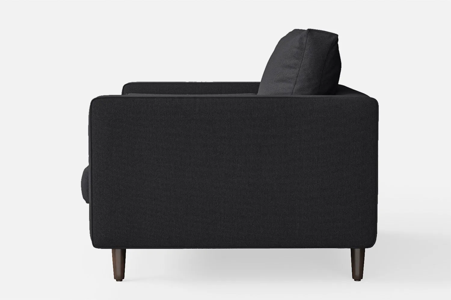 Gela Armchair Dark Grey Linen Fabric