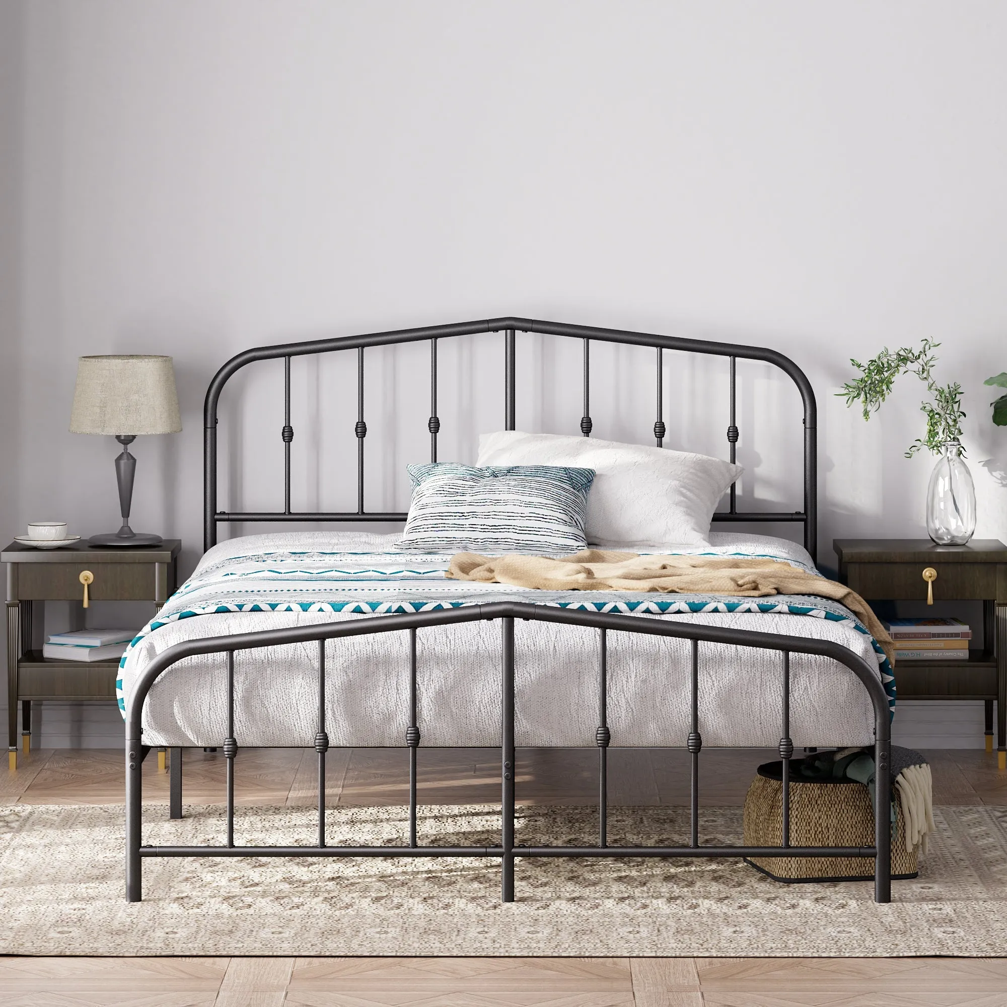 Heidi Metal Platform Bed Frame