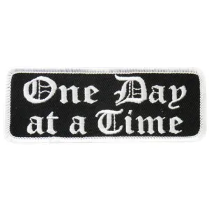 Hot Leathers PPL9224  One Day At A Time 4" x 2" Patch