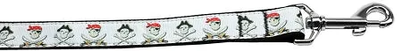 Jolly Roger Nylon Dog Leash 3-8 Inch Wide 6ft Long