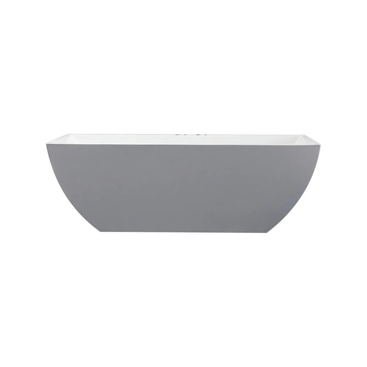 Kube Contemporanea 67'' White Free Standing Bathtub