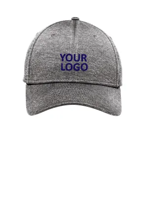 New Era Shadow Stretch Heather Custom Caps, Grey