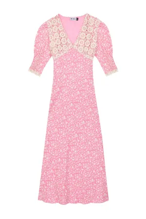 OLGA DRESS - LILY TRAIL PINK