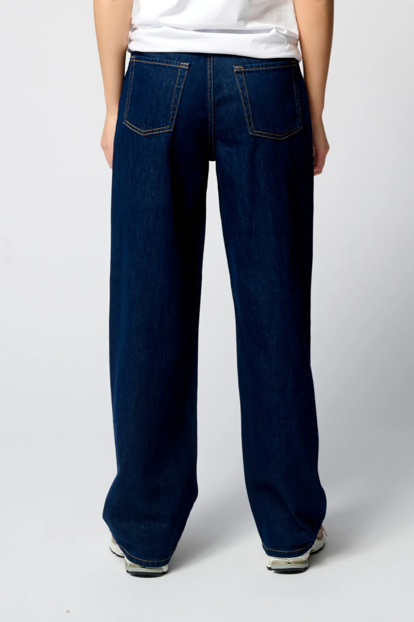 Performance Wide Jeans - Dark Blue Denim