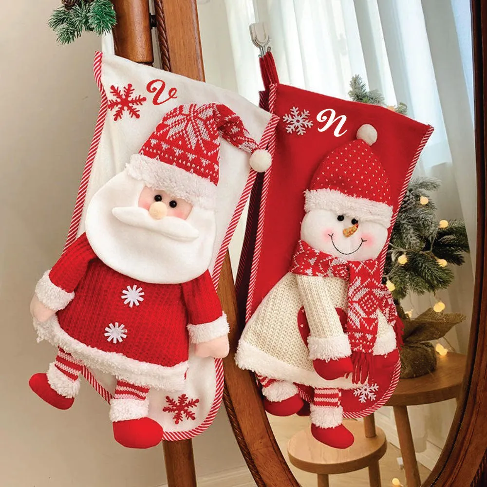 Personalised Hearty Laugh Stockings - Happy Santa