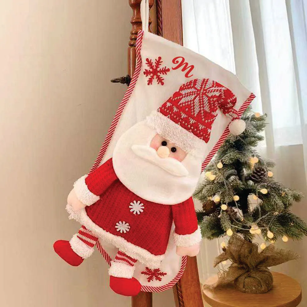 Personalised Hearty Laugh Stockings - Happy Santa