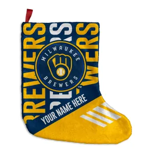 Personalized Milwaukee Brewers Echo Christmas Stocking - 9"x16"