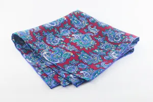 Red-Periwinkle Medium Paisley