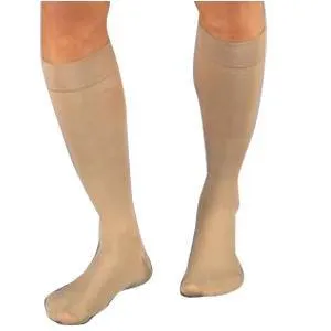 Relief Knee-High Firm Compression Stockings Large Full Calf, Black