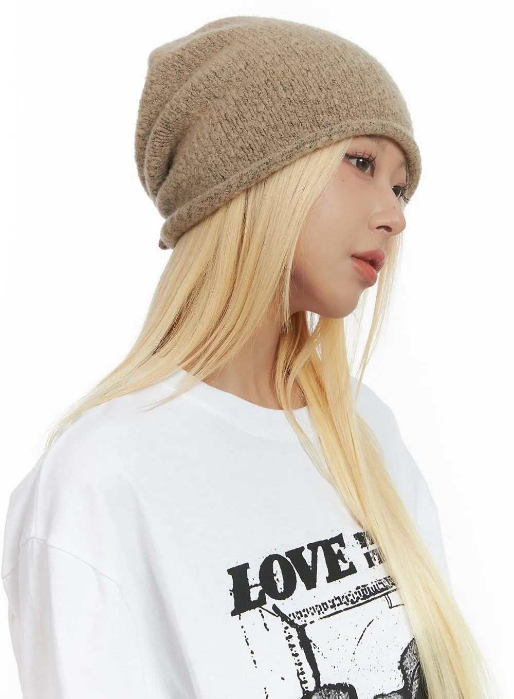 Soft Knit Solid Color Beanie CS425