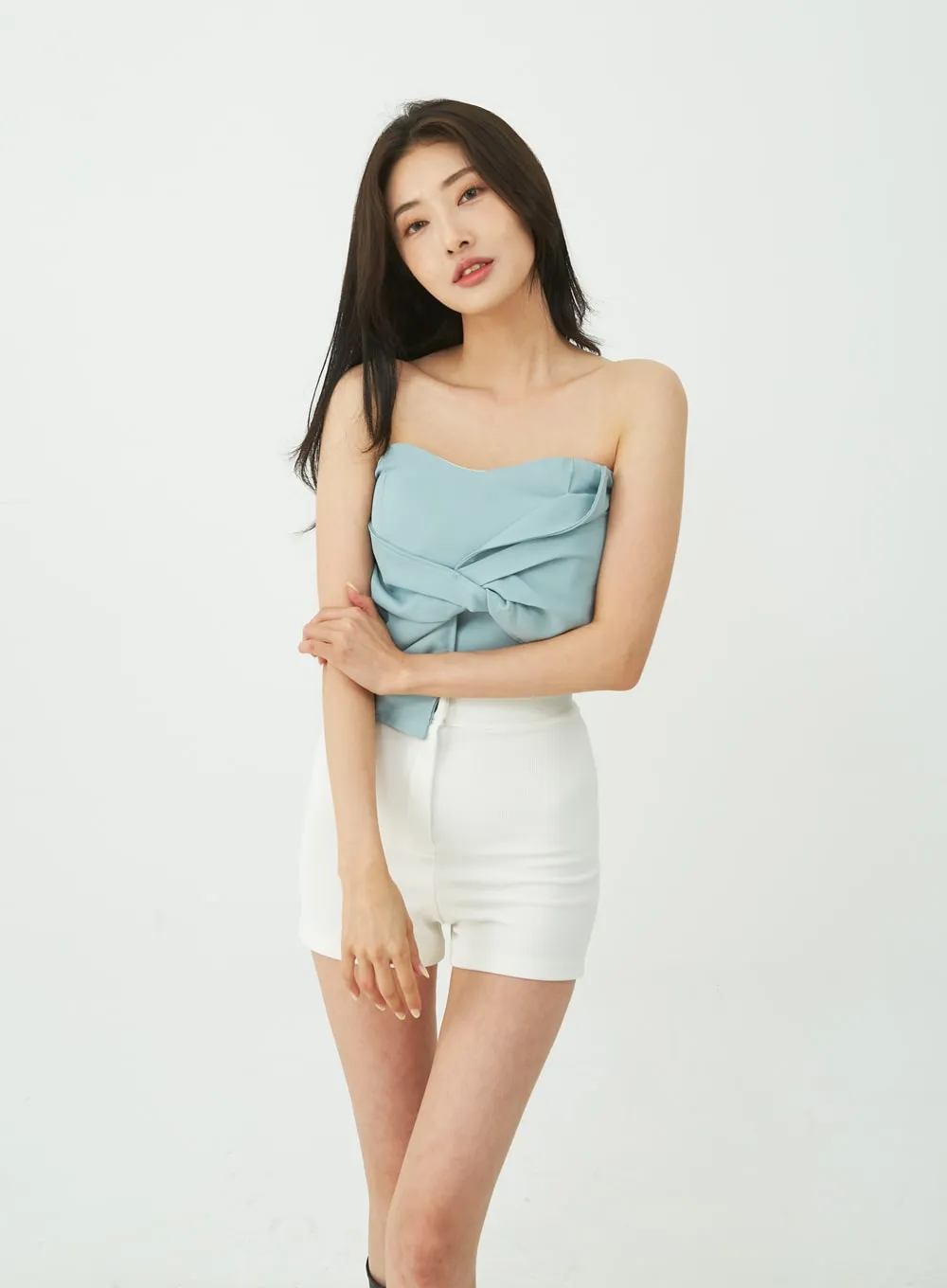 Spandex High-Waisted Shorts IU11