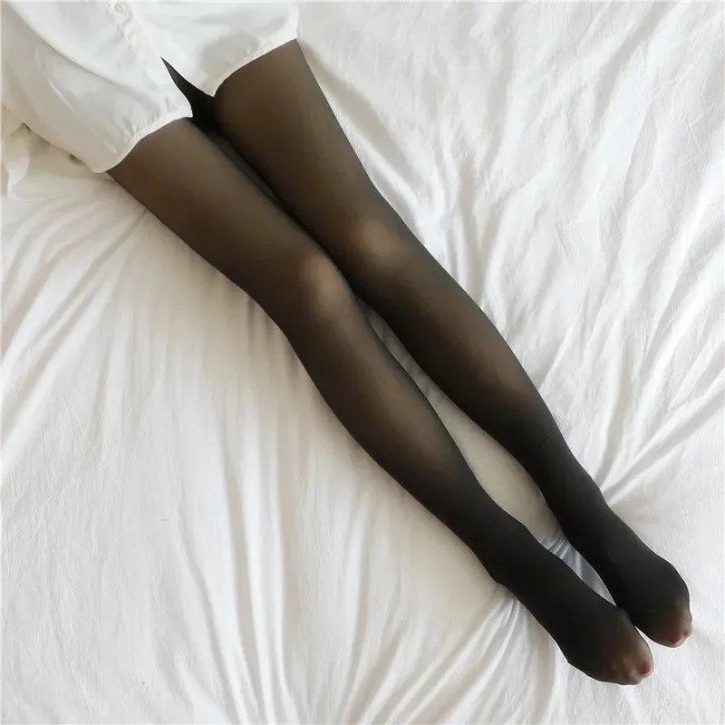 Thick Thermal Tights Stockings Women Warm Winter Sexy Translucent Pantyhose Leggings Female High Waist Elastic Slim Pantyhose