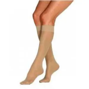 UltraSheer Women's Knee-High Moderate Compression Stockings Large, Suntan