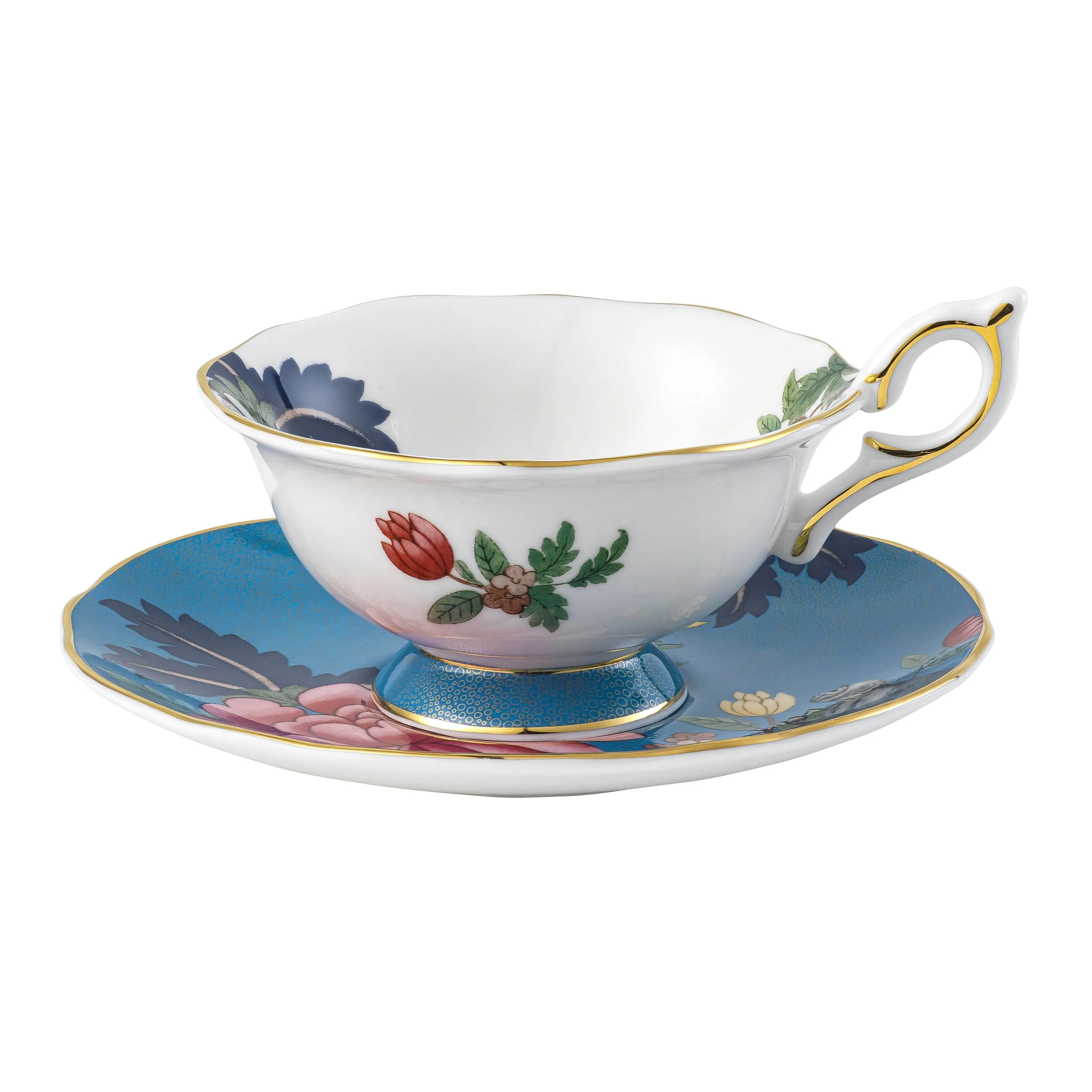 Wonderlust Sapphire Garden Teacup & Saucer