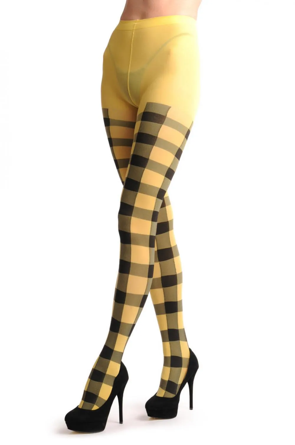 Yellow & Black Checkered